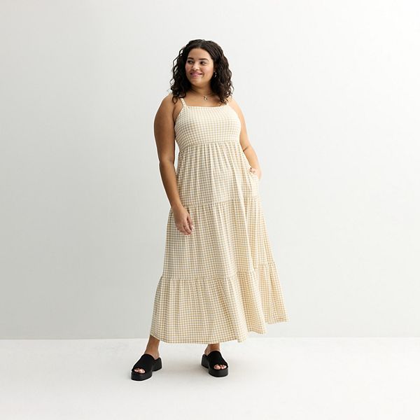Платье макси в пол Plus size So, Tan Cream Check
Платье макси в пол Plus size So, Tan Cream Check
