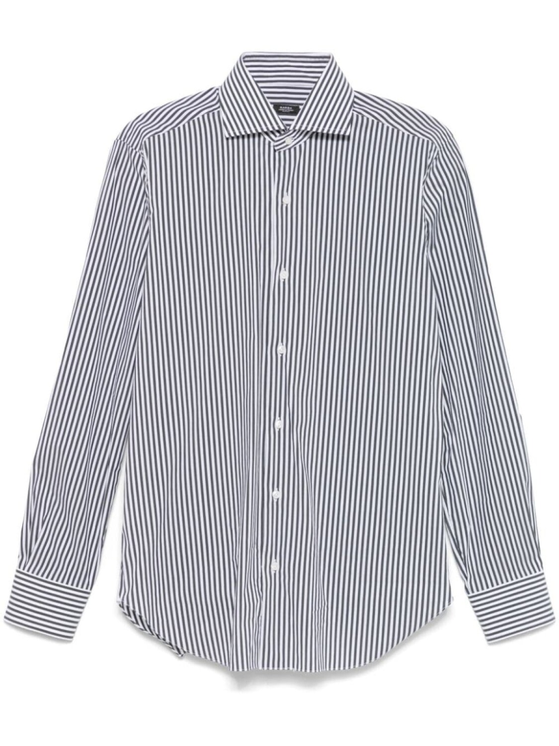 Рубашка в полоску Barba, черный 
Рубашка в полоску Barba, черный