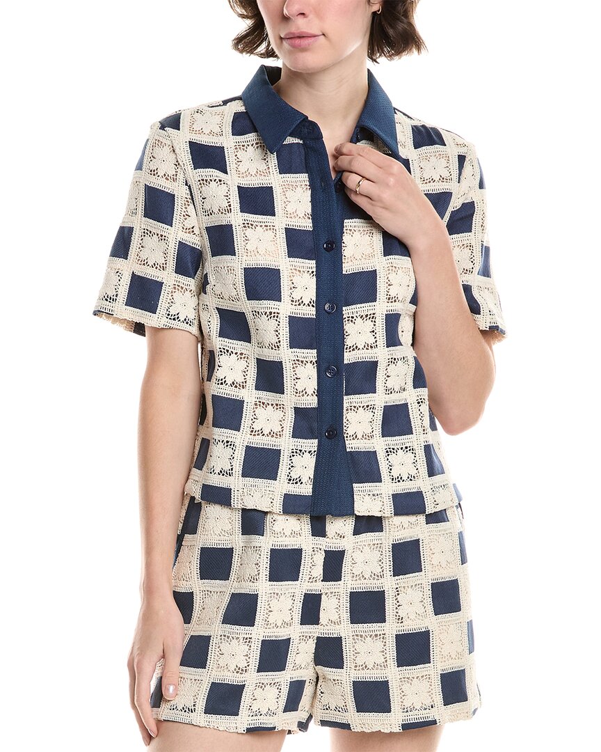 Бесконечная роза рубашка в стиле пэчворк с кружевом Endless rose, синий
Бесконечная роза рубашка в стиле пэчворк с кружевом Endless rose, синий