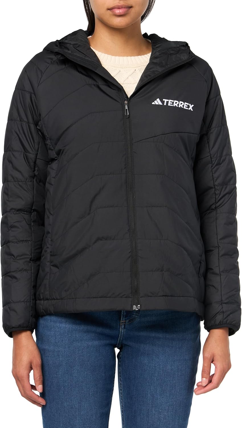 Женская утепленная куртка Adidas Terrex Multi Synthetic с капюшоном, черный
Женская утепленная куртка Adidas Terrex Multi Synthetic с капюшоном, черный