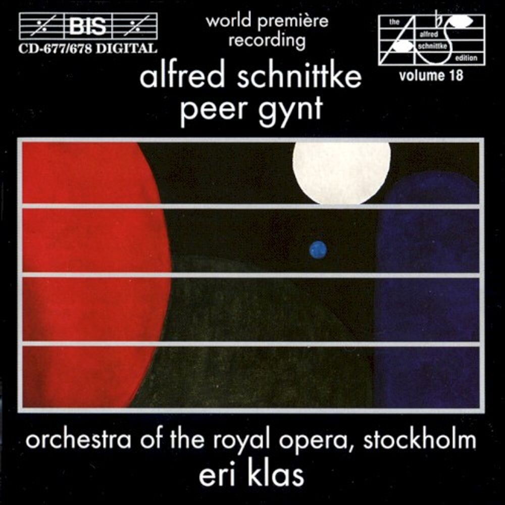 Диск CD Schnittke: Peer Gynt - Alfred Schnittke, Stockholm Royal Opera Orchestra, Eri Klas
Диск CD Schnittke: Peer Gynt - Alfred Schnittke, Stockholm Royal Opera Orchestra, Eri Klas