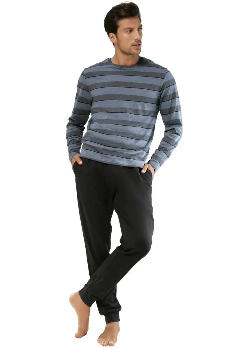 Пижама H.I.S (2 шт., 1 шт.), с искусно украшенным верхом в полоску, цвет Blau-Meliert-Gestreift, Schwarz
Пижама H.I.S (2 шт., 1 шт.), с искусно украшенным верхом в полоску, цвет Blau-Meliert-Gestreift, Schwarz