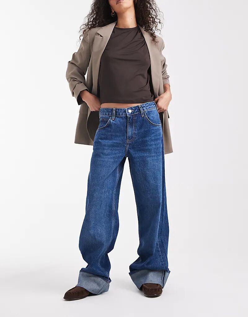 Мешковатые джинсы ASOS DESIGN с отворотом темно-синего цвета
Мешковатые джинсы ASOS DESIGN с отворотом темно-синего цвета