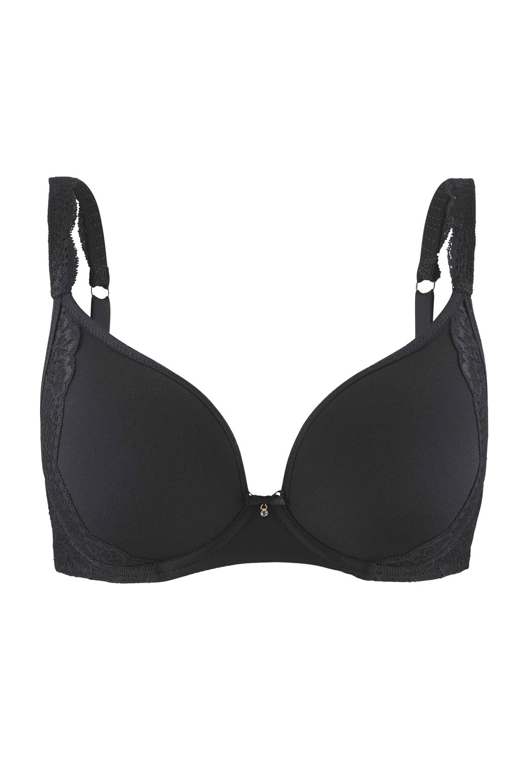 Женский бюстгальтер-спейсер с кружевом и бантом Sweetessence Aubade, цвет Noir 
Женский бюстгальтер-спейсер с кружевом и бантом Sweetessence Aubade, цвет Noir