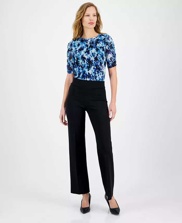 Женские брюки-клеш с широкими штанинами, P/XXS-XXL Anne Klein
Женские брюки-клеш с широкими штанинами, P/XXS-XXL Anne Klein