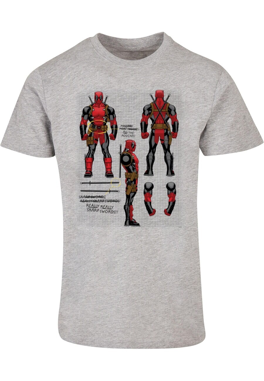 Классическая футболка ABSOLUTE CULT Shirt Deadpool - Action Figure Plans, цвет dark grey/mottled grey
Классическая футболка ABSOLUTE CULT Shirt Deadpool - Action Figure Plans, цвет dark grey/mottled grey