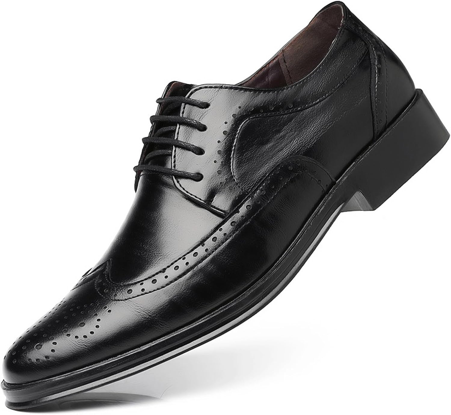 Мужские классические оксфорды с шнуровкой, крыльями и брогированием, кожаные деловые формальные дерби Optigard, черный
Мужские классические оксфорды с шнуровкой, крыльями и брогированием, кожаные деловые формальные дерби Optigard, черный