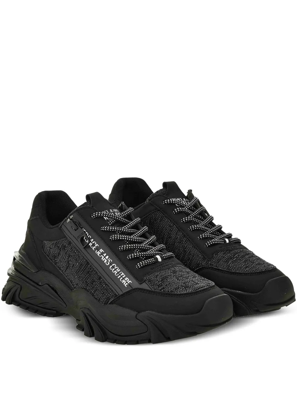 Фактурные кроссовки с молниями Versace Jeans Couture, черный
Фактурные кроссовки с молниями Versace Jeans Couture, черный