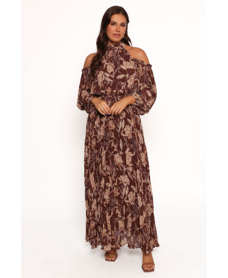 Женское плиссированное макси-платье Hilary Petal and Pup, Brown floral
Женское плиссированное макси-платье Hilary Petal and Pup, Brown floral