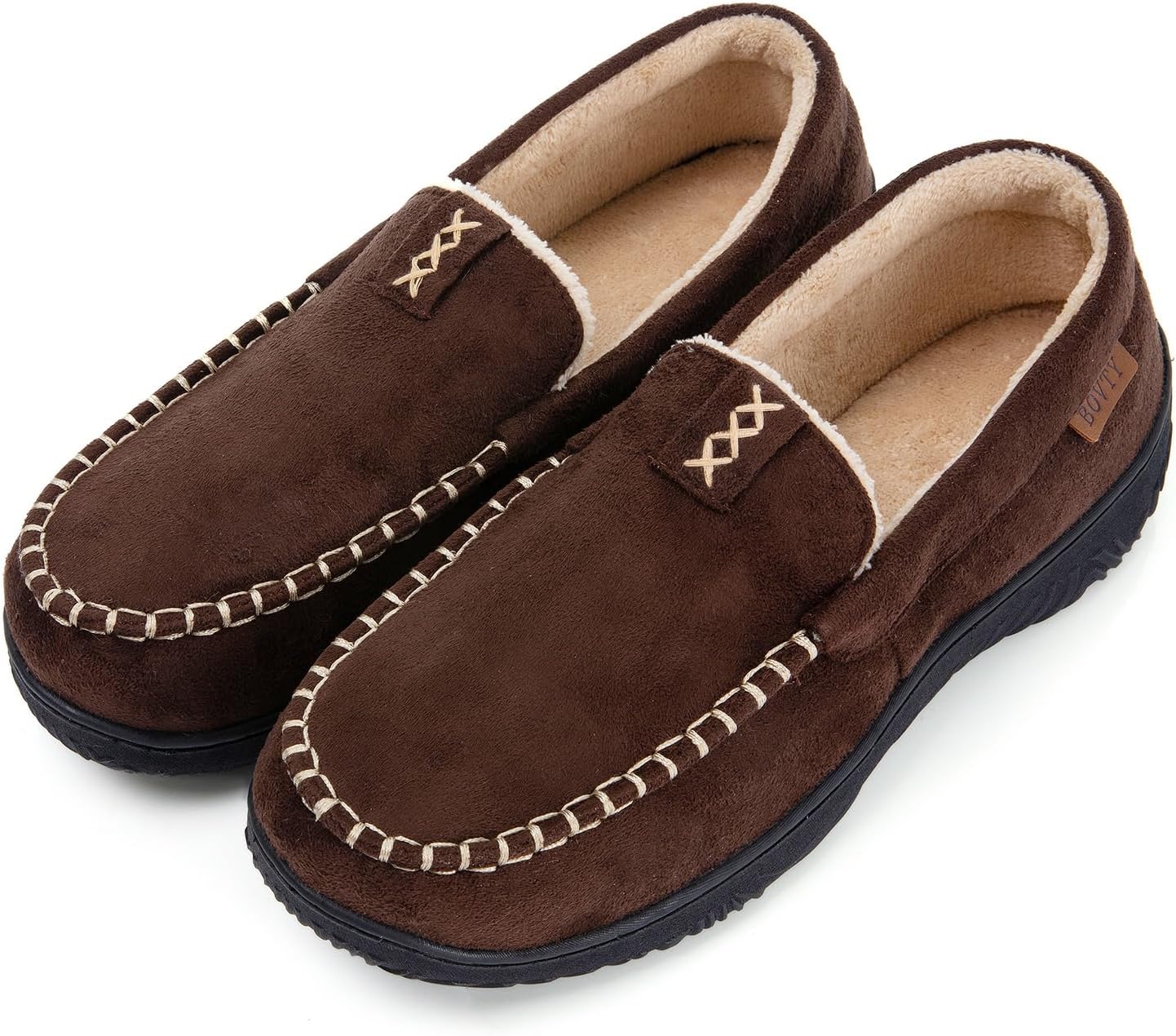 Мужские тапочки-мокасины для дома - обувь с эффектом памяти для дома и улицы, дышащие туфли-слипоны Bovty, коричневый
Мужские тапочки-мокасины для дома - обувь с эффектом памяти для дома и улицы, дышащие туфли-слипоны Bovty, коричневый
