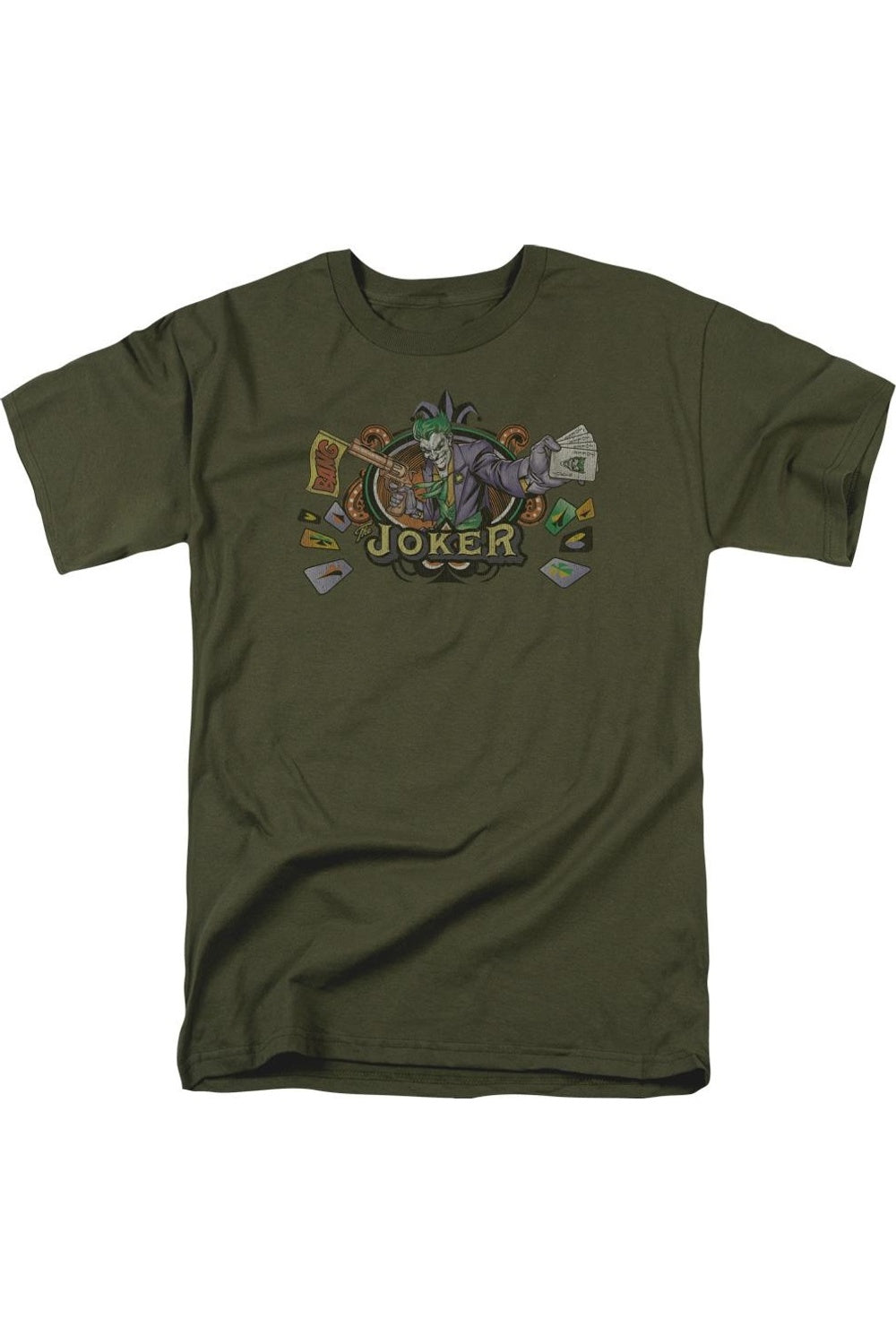 Футболка с коротким рукавом для взрослых Batman King Of Crazy Gildan, хаки
Футболка с коротким рукавом для взрослых Batman King Of Crazy Gildan, хаки