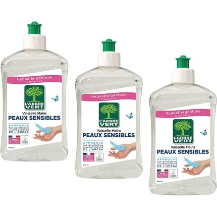 L'Arbre Vert Жидкость для мытья посуды для чувствительной кожи 500мл, Mir
L'Arbre Vert Жидкость для мытья посуды для чувствительной кожи 500мл, Mir