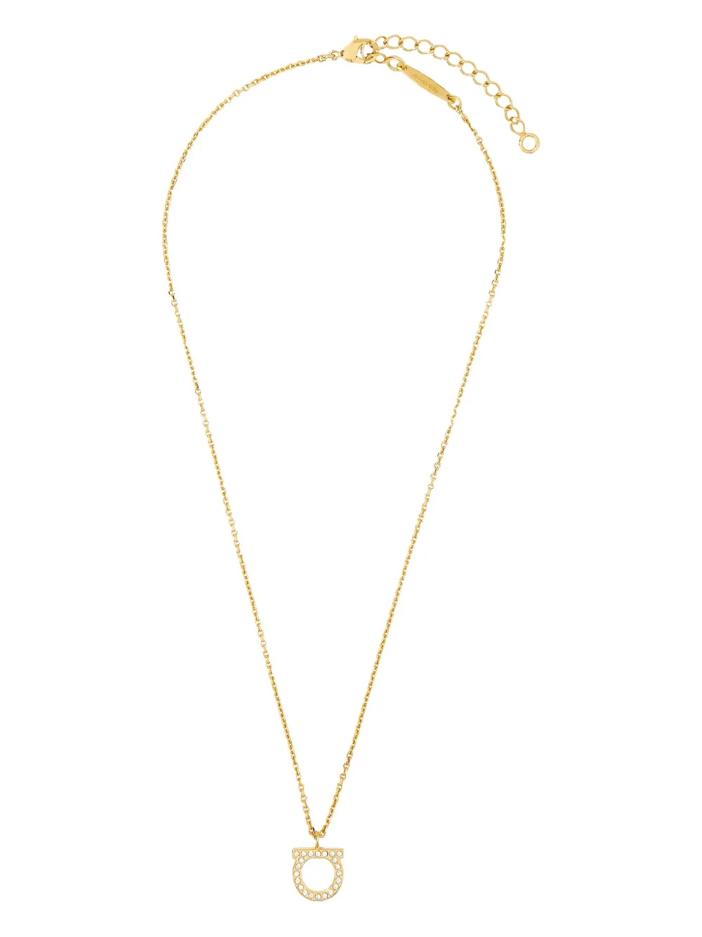 Ожерелье Gancini с украшением из кристаллов Ferragamo, золотой
Ожерелье Gancini с украшением из кристаллов Ferragamo, золотой