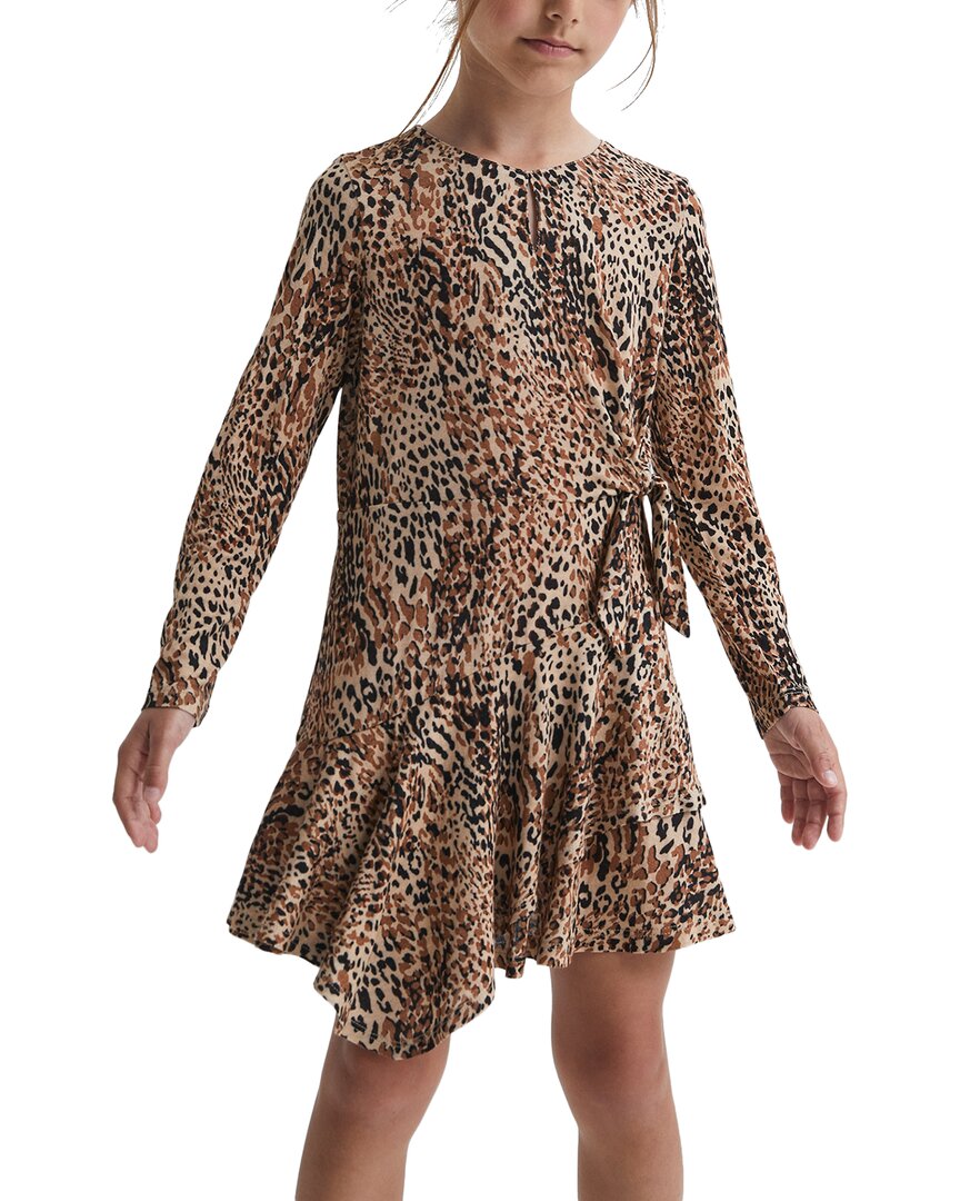 Reiss Livia Принтованное трикотажное платье, коричневый 
Reiss Livia Принтованное трикотажное платье, коричневый