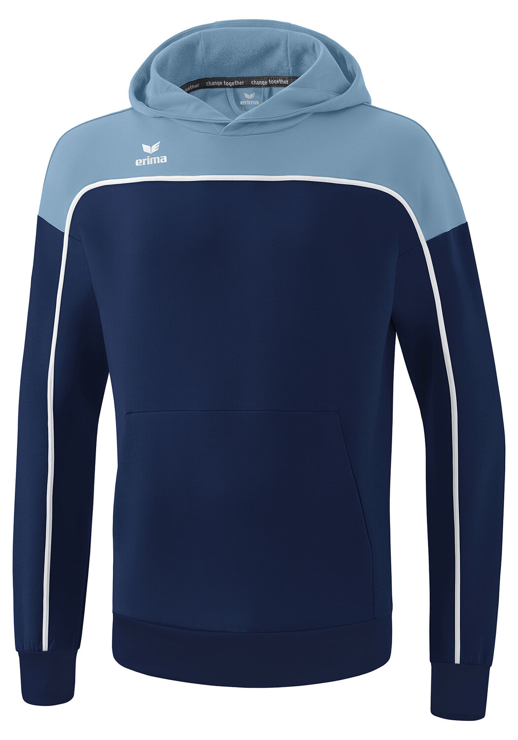 Толстовка erima Change By Erima Kapuzensweat, цвет new navy/faded denim/weiß 
Толстовка erima Change By Erima Kapuzensweat, цвет new navy/faded denim/weiß