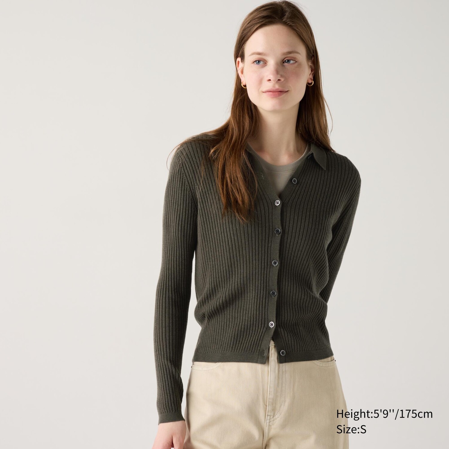 Кардиган из мериносовой шерсти в рубчик с воротником-поло UNIQLO, оливковый, Зеленый, Кардиган из мериносовой шерсти в рубчик с воротником-поло UNIQLO, оливковый
Кардиган из мериносовой шерсти в рубчик с воротником-поло UNIQLO, оливковый, Зеленый, Кардиган из мериносовой шерсти в рубчик с воротником-поло UNIQLO, оливковый