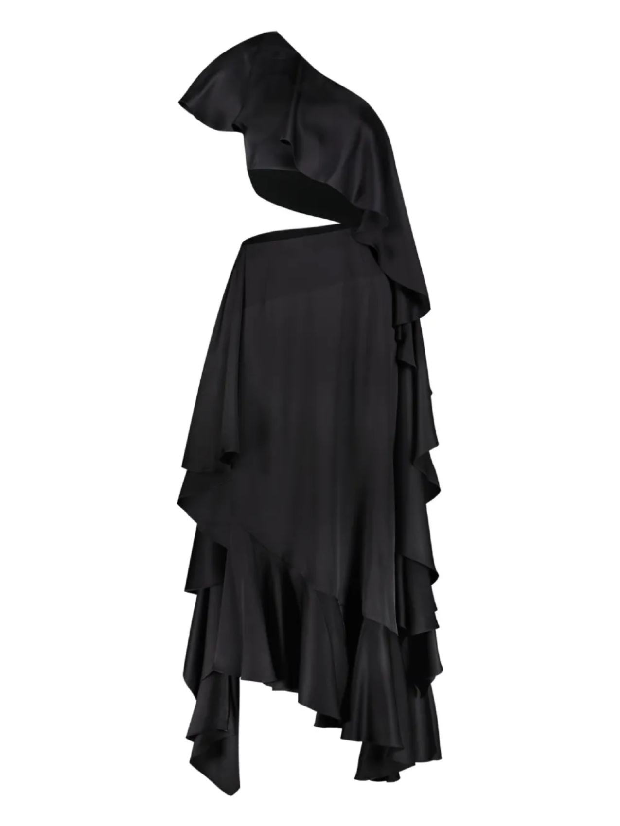 Шелковое платье Alexander McQueen, черный
Шелковое платье Alexander McQueen, черный