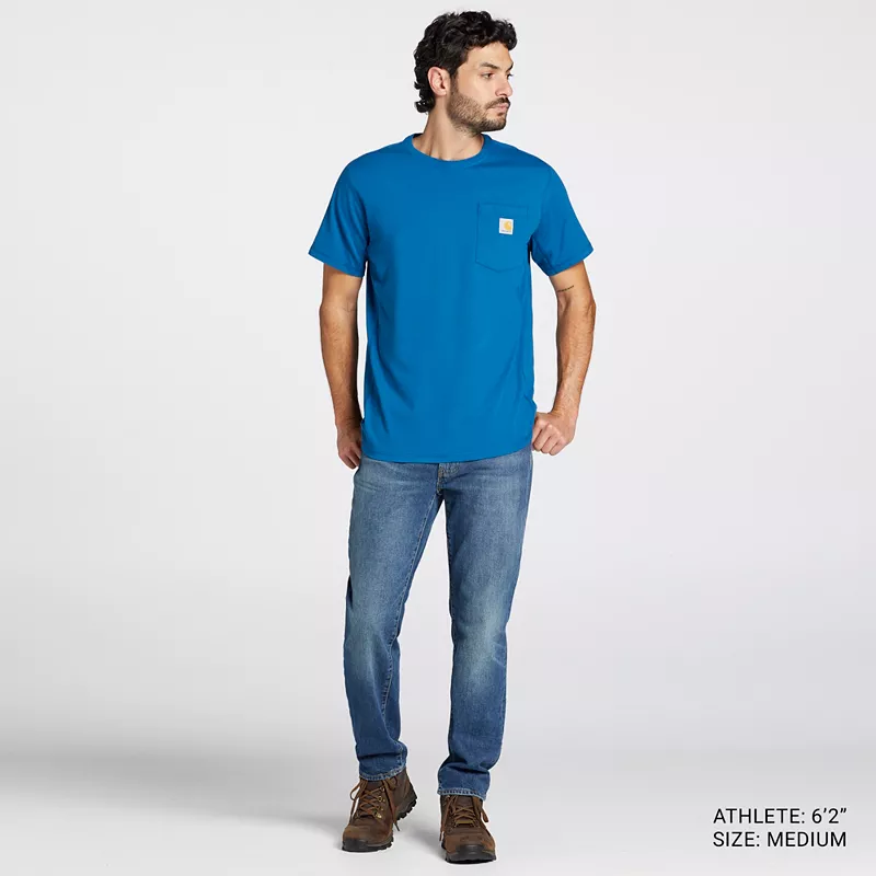 Мужская футболка Carhartt с короткими рукавами и карманами Force, цвет Deep Lagoon
Мужская футболка Carhartt с короткими рукавами и карманами Force, цвет Deep Lagoon