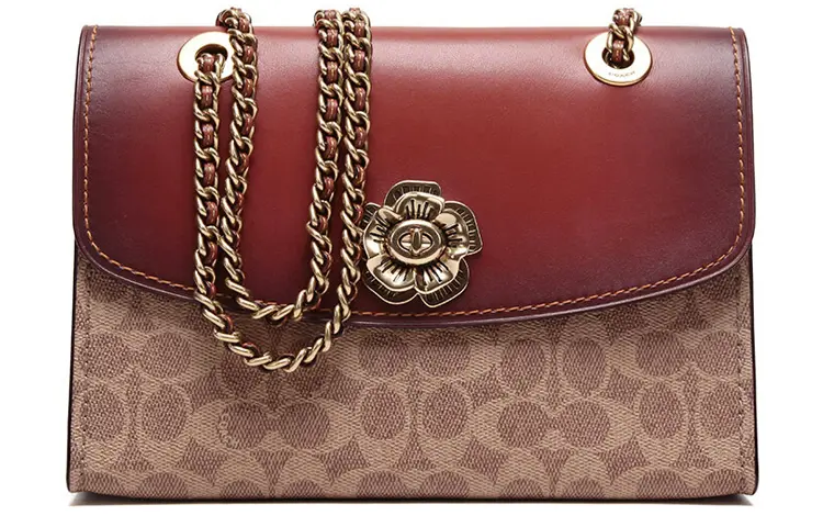 COACH Сумка через плечо из кожи телёнка с покрытием Parker 
COACH Сумка через плечо из кожи телёнка с покрытием Parker