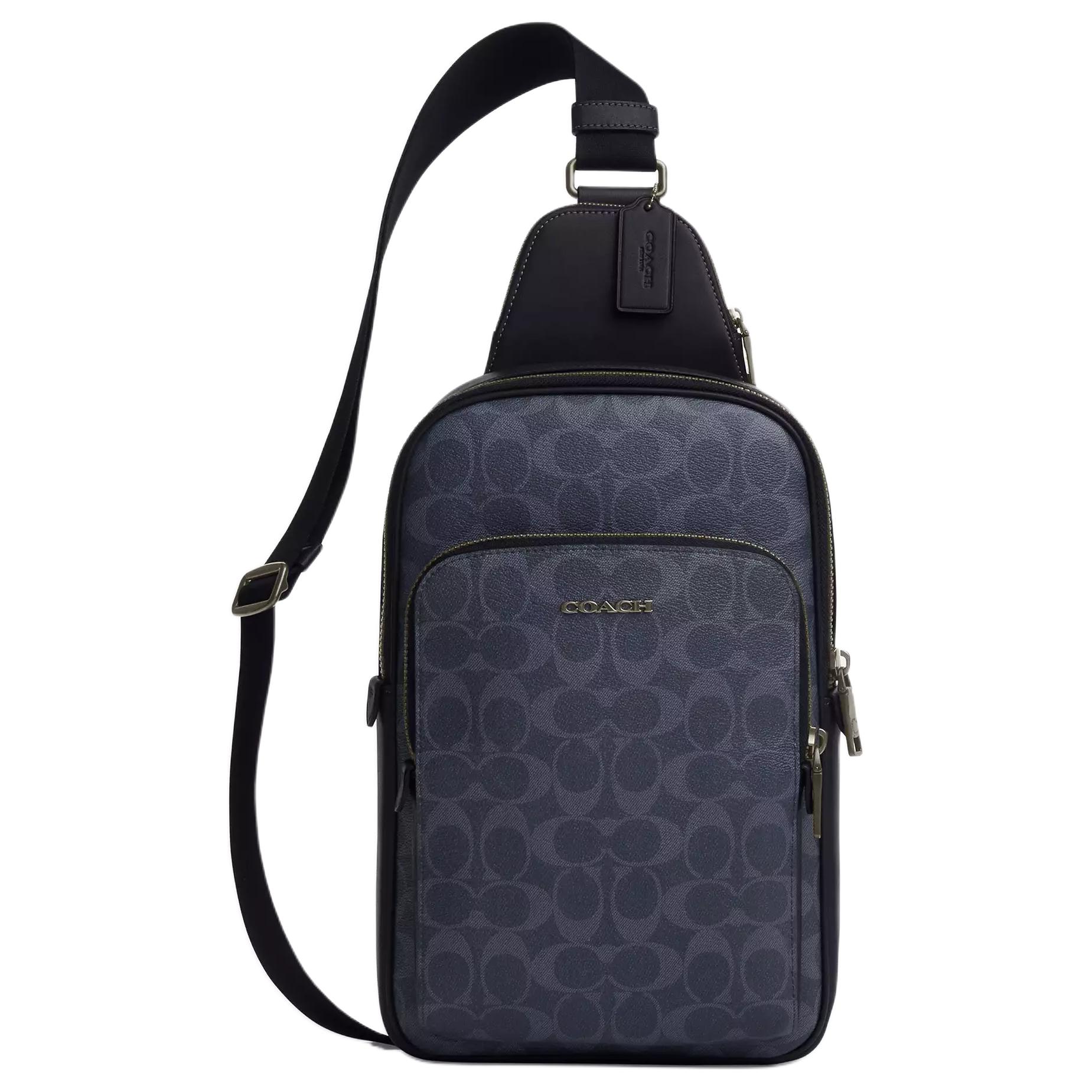 COACH Классическая джинсовая сумка через плечо с гладкой телячьей кожей
COACH Классическая джинсовая сумка через плечо с гладкой телячьей кожей