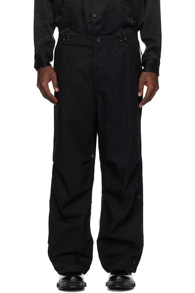 Оригинальные брюки snopants свободного кроя Maharishi, черный 
Оригинальные брюки snopants свободного кроя Maharishi, черный