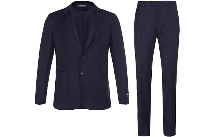 Zzegna Мужской деловой костюм темно-синий
Zzegna Мужской деловой костюм темно-синий