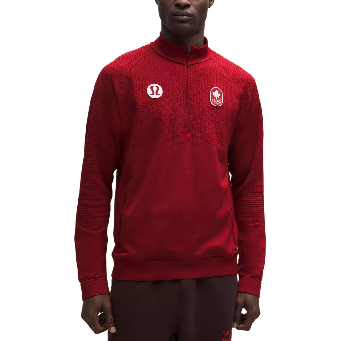 Lululemon Мужская толстовка Team Canada Engineered Warmth с половинной молнией
Lululemon Мужская толстовка Team Canada Engineered Warmth с половинной молнией