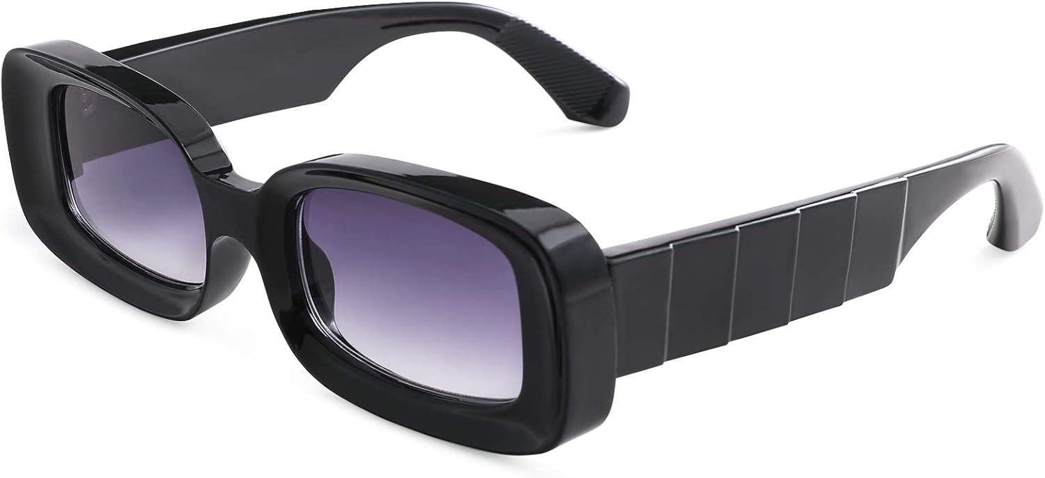 Модные квадратные солнцезащитные очки в стиле Y2K для женщин и мужчин, симпатичные очки в стиле 90-х, защита от УФ-излучения UV400 Thryvox, B2 - Bright Black Frame/Gray Lens
Модные квадратные солнцезащитные очки в стиле Y2K для женщин и мужчин, симпатичные очки в стиле 90-х, защита от УФ-излучения UV400 Thryvox, B2 - Bright Black Frame/Gray Lens