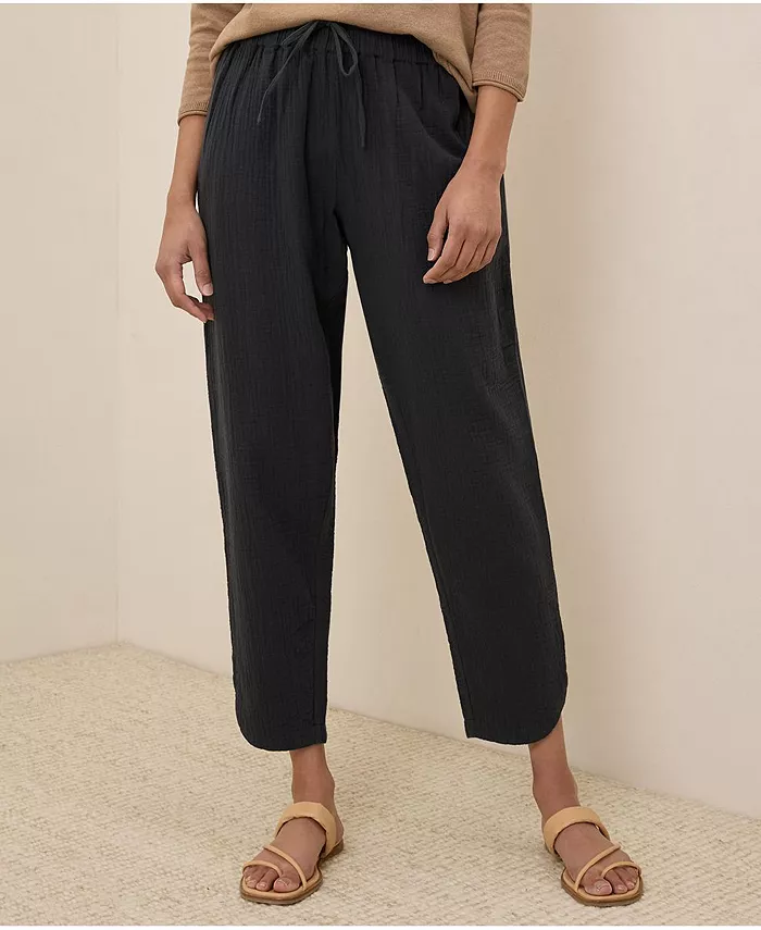 Женские зауженные брюки Coastal Double Gauze из органического хлопка Pact, черный
Женские зауженные брюки Coastal Double Gauze из органического хлопка Pact, черный