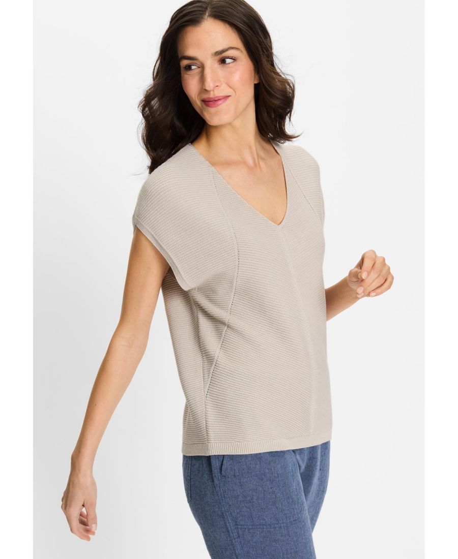 Женский пуловер без рукавов из ребристой вязки Olsen, Light stone melange
Женский пуловер без рукавов из ребристой вязки Olsen, Light stone melange