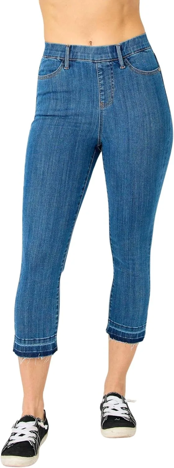 Judy Blue Женские джинсы капри с высокой талией
Judy Blue Женские джинсы капри с высокой талией