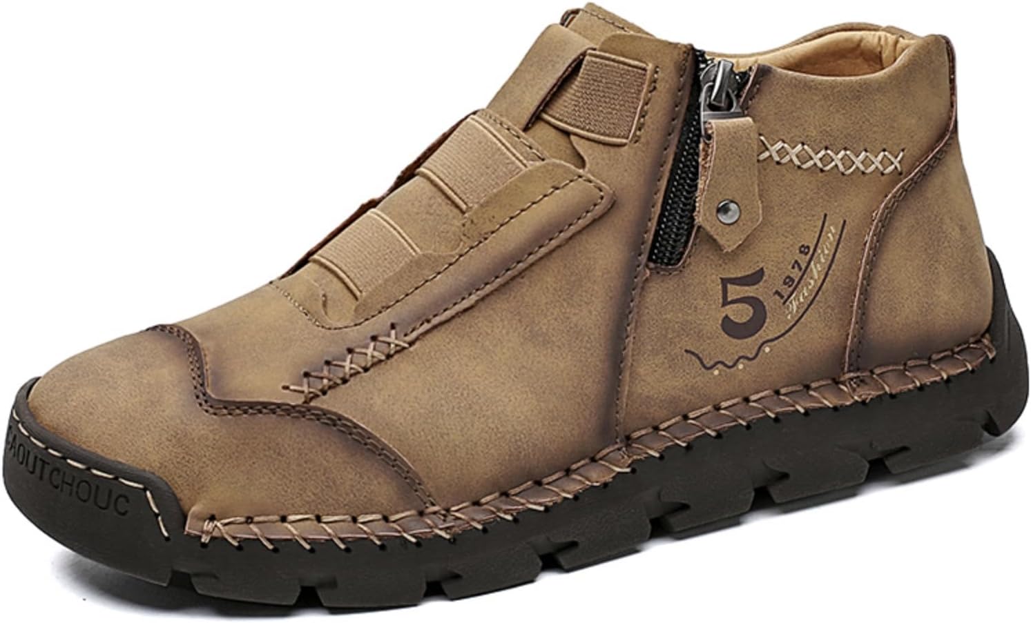 Мужские ретро-кожаные ботинки Chukka Highkle с боковой молнией, повседневные не скользящие лоферы для ходьбы с круглыми носками, высокие ботинки для походов Boaobaihuo, коричневый
Мужские ретро-кожаные ботинки Chukka Highkle с боковой молнией, повседневные не скользящие лоферы для ходьбы с круглыми носками, высокие ботинки для походов Boaobaihuo, коричневый