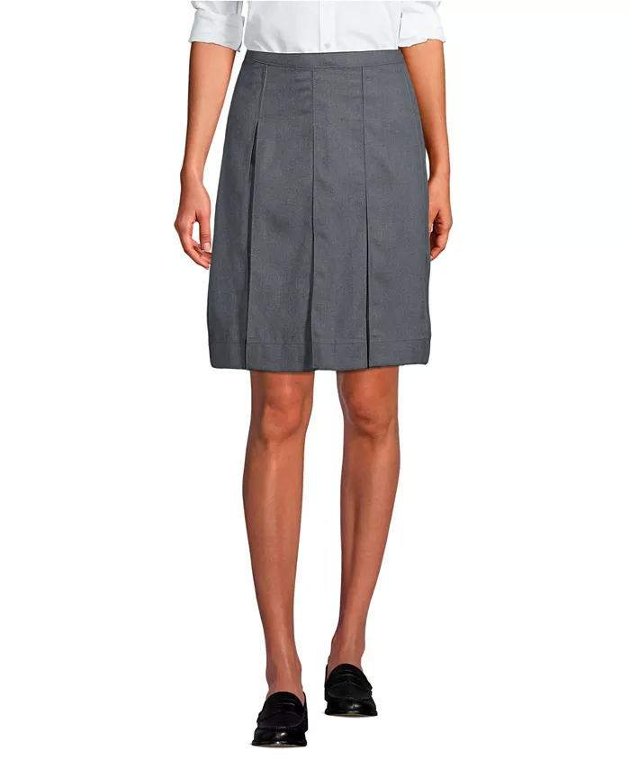 Женская юбка выше колена со складками Lands' End, серый
Женская юбка выше колена со складками Lands' End, серый