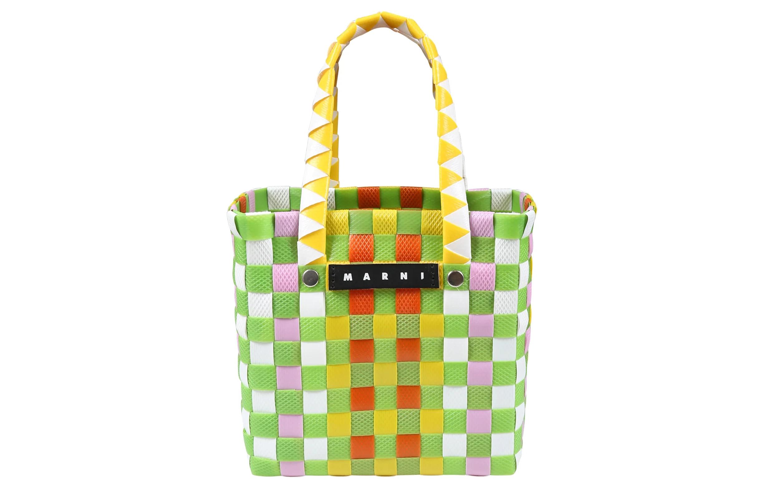 Basket Series Полипропилен с Коровьей Кожей Одноплечевая Сумка Экстра Мини Детская Зеленая и Желтая и Светло-Фиолетовая MARNI
Basket Series Полипропилен с Коровьей Кожей Одноплечевая Сумка Экстра Мини Детская Зеленая и Желтая и Светло-Фиолетовая MARNI