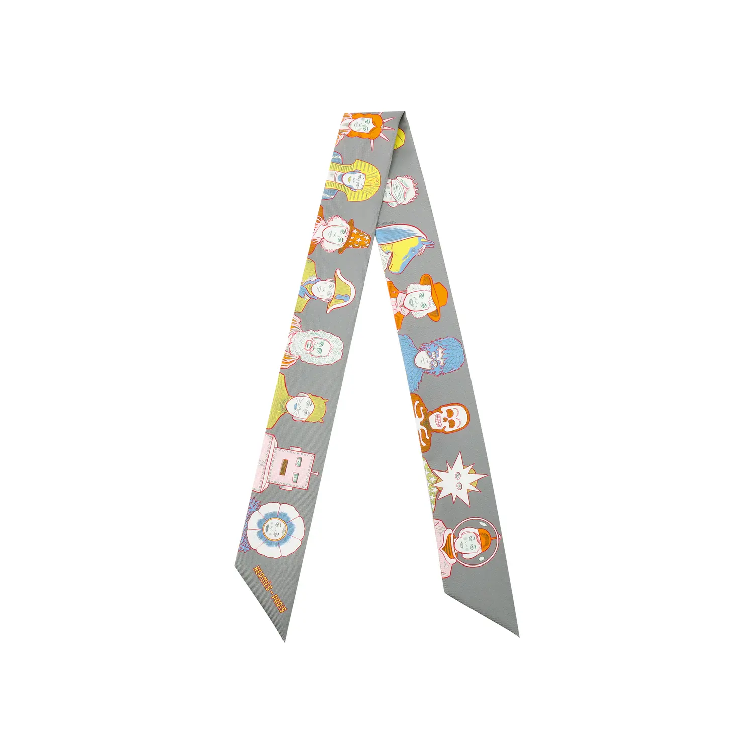 Шелковый шарф Unisex серый HERMES
Шелковый шарф Unisex серый HERMES