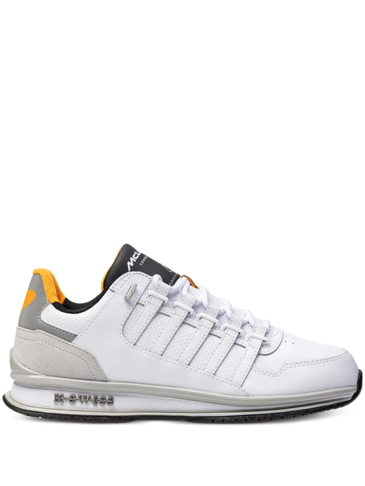 Кроссовки X McLaren F1 Team Rinzler K-Swiss, белый
Кроссовки X McLaren F1 Team Rinzler K-Swiss, белый