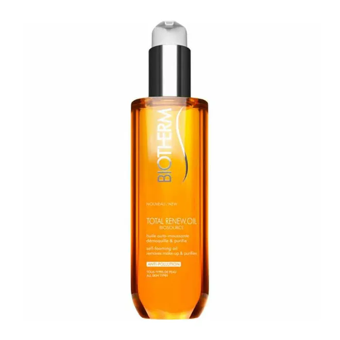 Пенящееся и увлажняющее очищающее масло Total Renew Oil Biosource Biotherm, 200 ml
Пенящееся и увлажняющее очищающее масло Total Renew Oil Biosource Biotherm, 200 ml