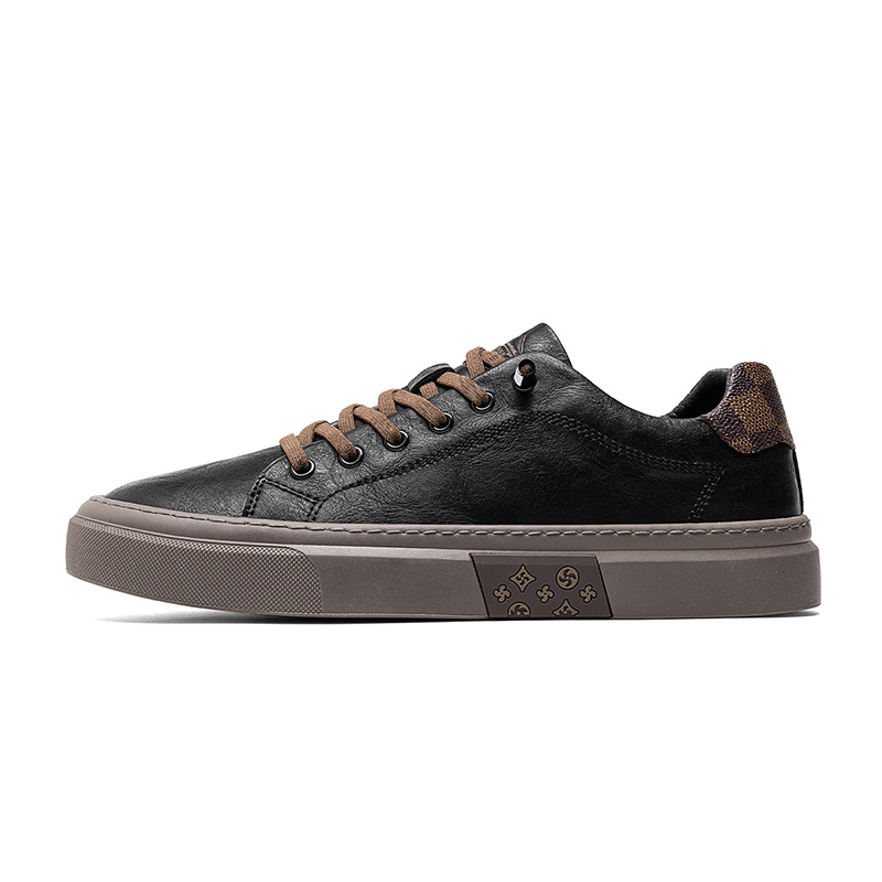CARTELO Винтажные модные черные туфли Low top Skateboard Shoes мужские Black
CARTELO Винтажные модные черные туфли Low top Skateboard Shoes мужские Black
