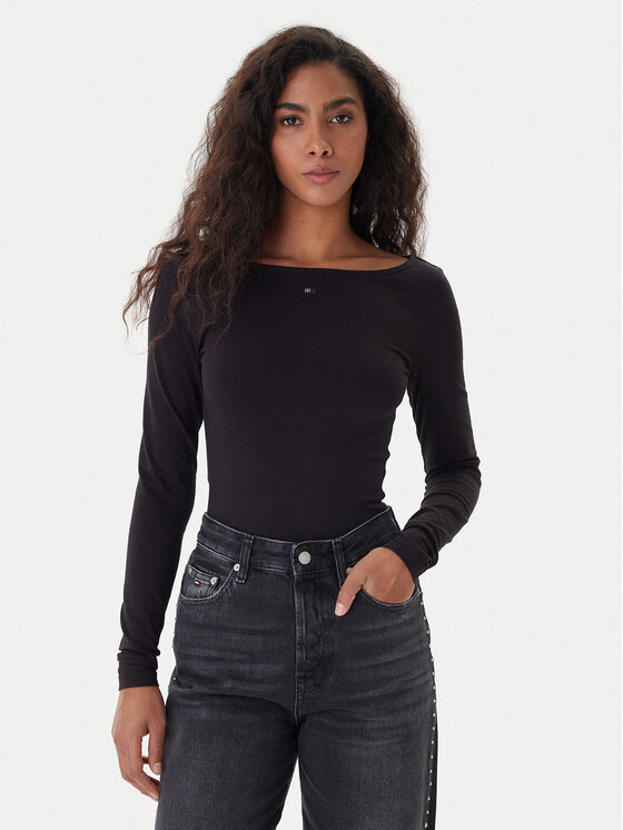 Блузка slim fit DW0DW21548 Tommy Jeans, черный
Блузка slim fit DW0DW21548 Tommy Jeans, черный