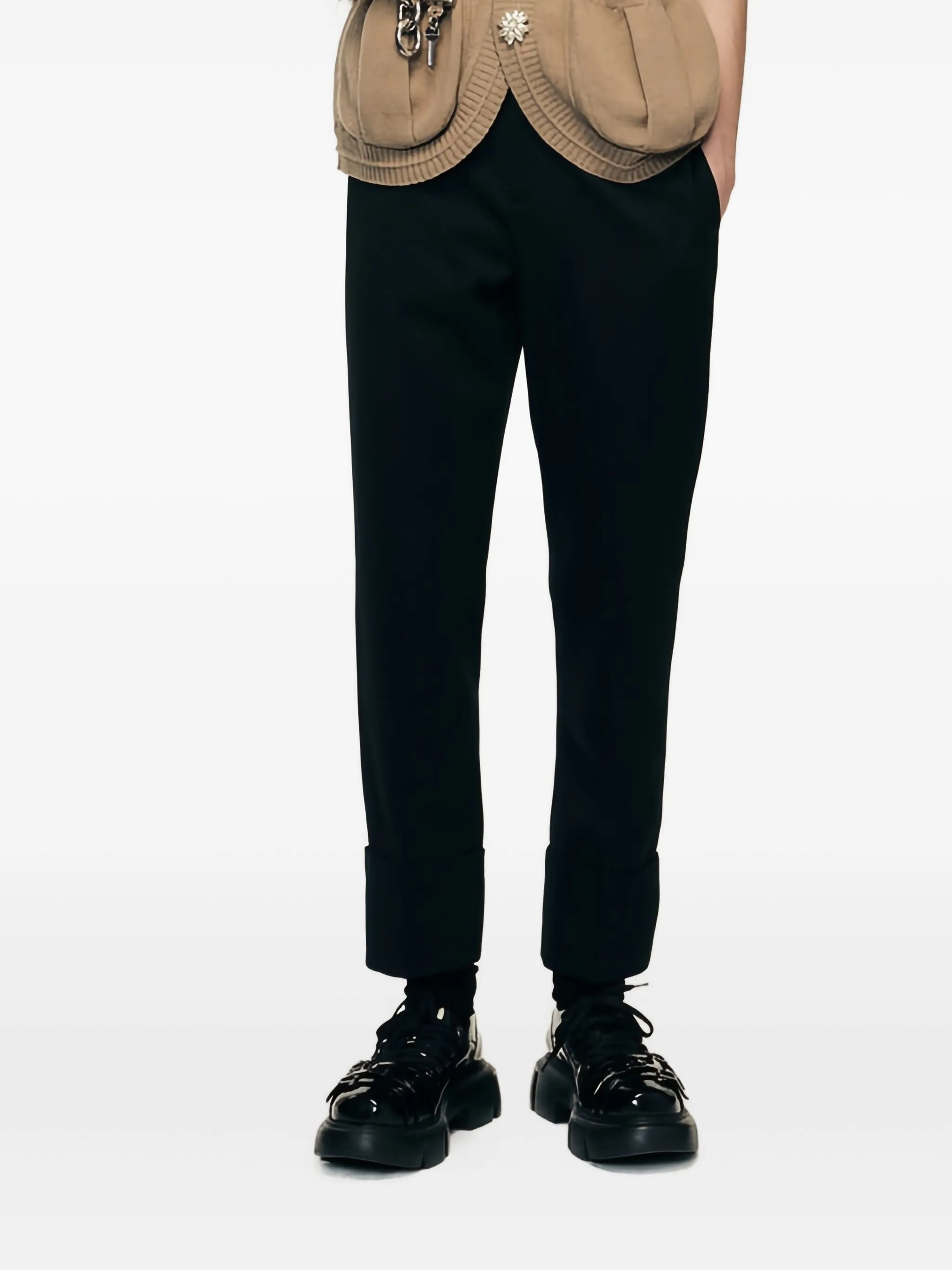 Брюки с манжетами Simone Rocha, черный
Брюки с манжетами Simone Rocha, черный