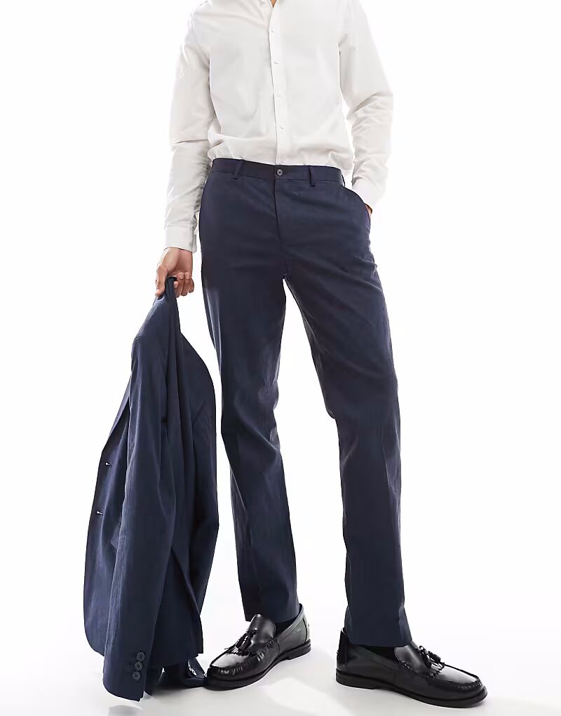 Узкие брюки Premium из смеси льна темно-синего цвета Jack & Jones
Узкие брюки Premium из смеси льна темно-синего цвета Jack & Jones