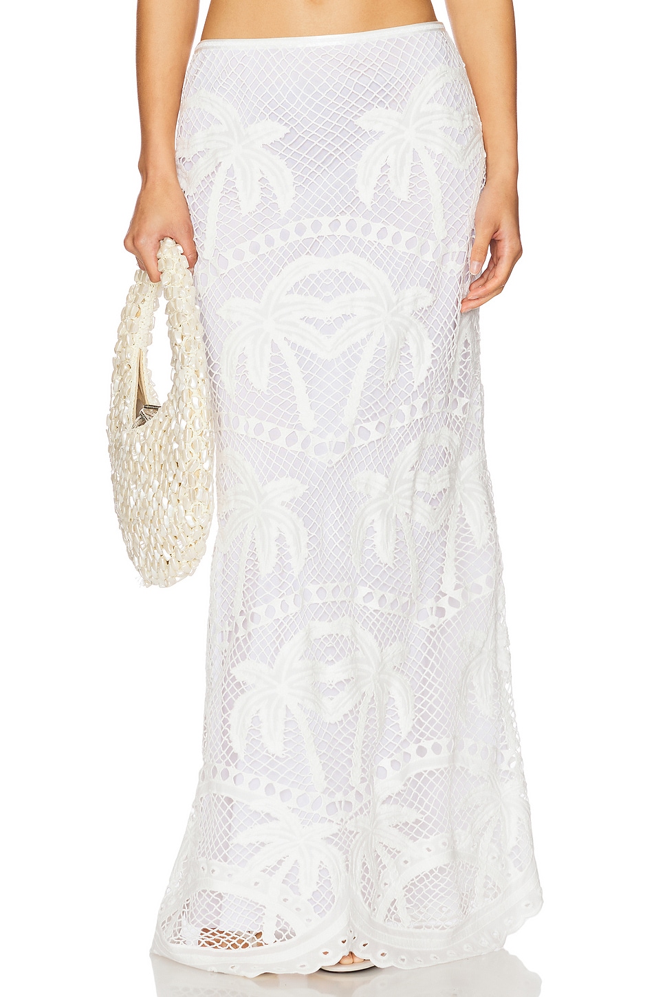 Длинная узкая юбка с рисунком "пальмы Богемии" Le Superbe, pure white
Длинная узкая юбка с рисунком "пальмы Богемии" Le Superbe, pure white