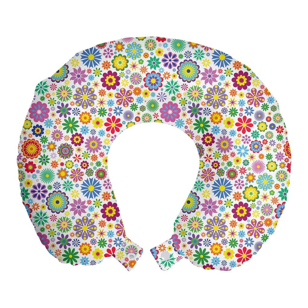 ABAKUHAUS Flowers Travel Pillow Подушка для шеи, Hippie Happy, Пенопластовые дорожные принадлежности для самолета и автомобиля, 30x30 см, Разноцветные
ABAKUHAUS Flowers Travel Pillow Подушка для шеи, Hippie Happy, Пенопластовые дорожные принадлежности для самолета и автомобиля, 30x30 см, Разноцветные