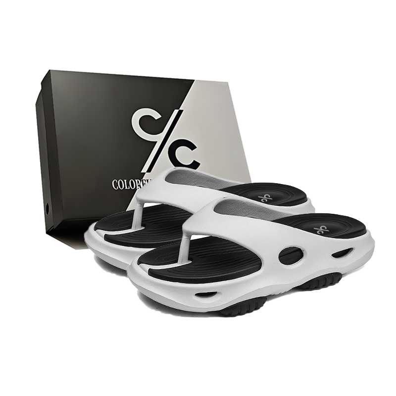 Антибактериальные, нескользящие, износостойкие, бесшумные шлепанцы из ЭВА с вырезами для мужчин Colorful Creations, Black White
Антибактериальные, нескользящие, износостойкие, бесшумные шлепанцы из ЭВА с вырезами для мужчин Colorful Creations, Black White