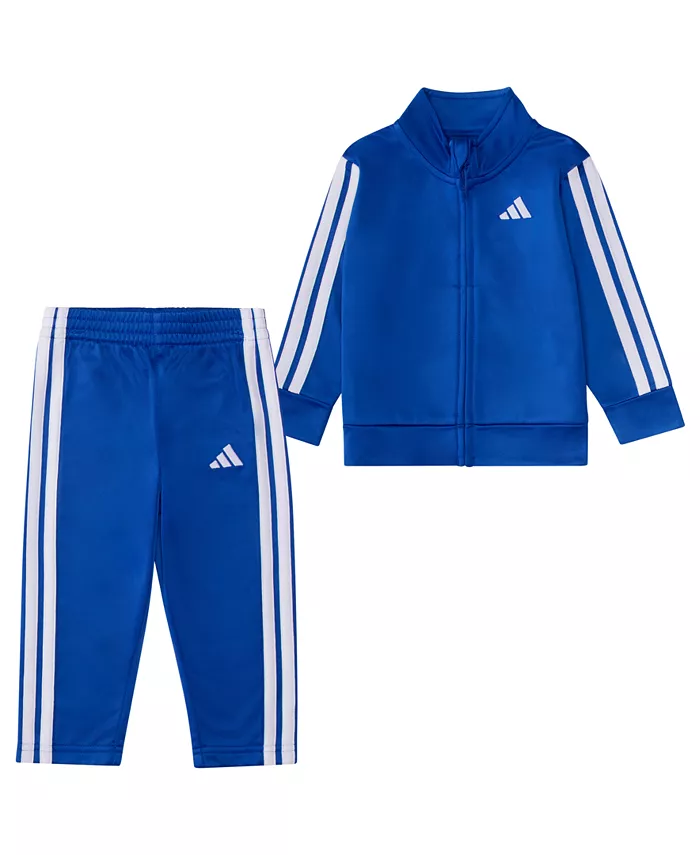 Детский комплект для мальчиков из 2 предметов: куртка и джоггеры с полосками Adidas, синий
Детский комплект для мальчиков из 2 предметов: куртка и джоггеры с полосками Adidas, синий