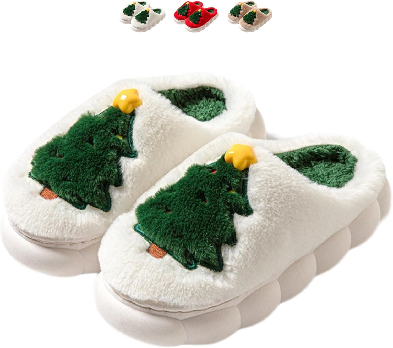 Рождественские домашние тапочки iwhgrmp для женщин и мужчин, плюшевые хлопковые зимние тапочки для спальни, теплые, с нескользящей подошвой, с праздничным дизайном, слоновая кость
Рождественские домашние тапочки iwhgrmp для женщин и мужчин, плюшевые хлопковые зимние тапочки для спальни, теплые, с нескользящей подошвой, с праздничным дизайном, слоновая кость