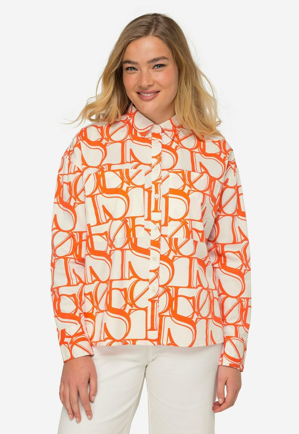 Блузка на пуговицах WRITING-PRINT LANGARM LAURASØN, белый
Блузка на пуговицах WRITING-PRINT LANGARM LAURASØN, белый