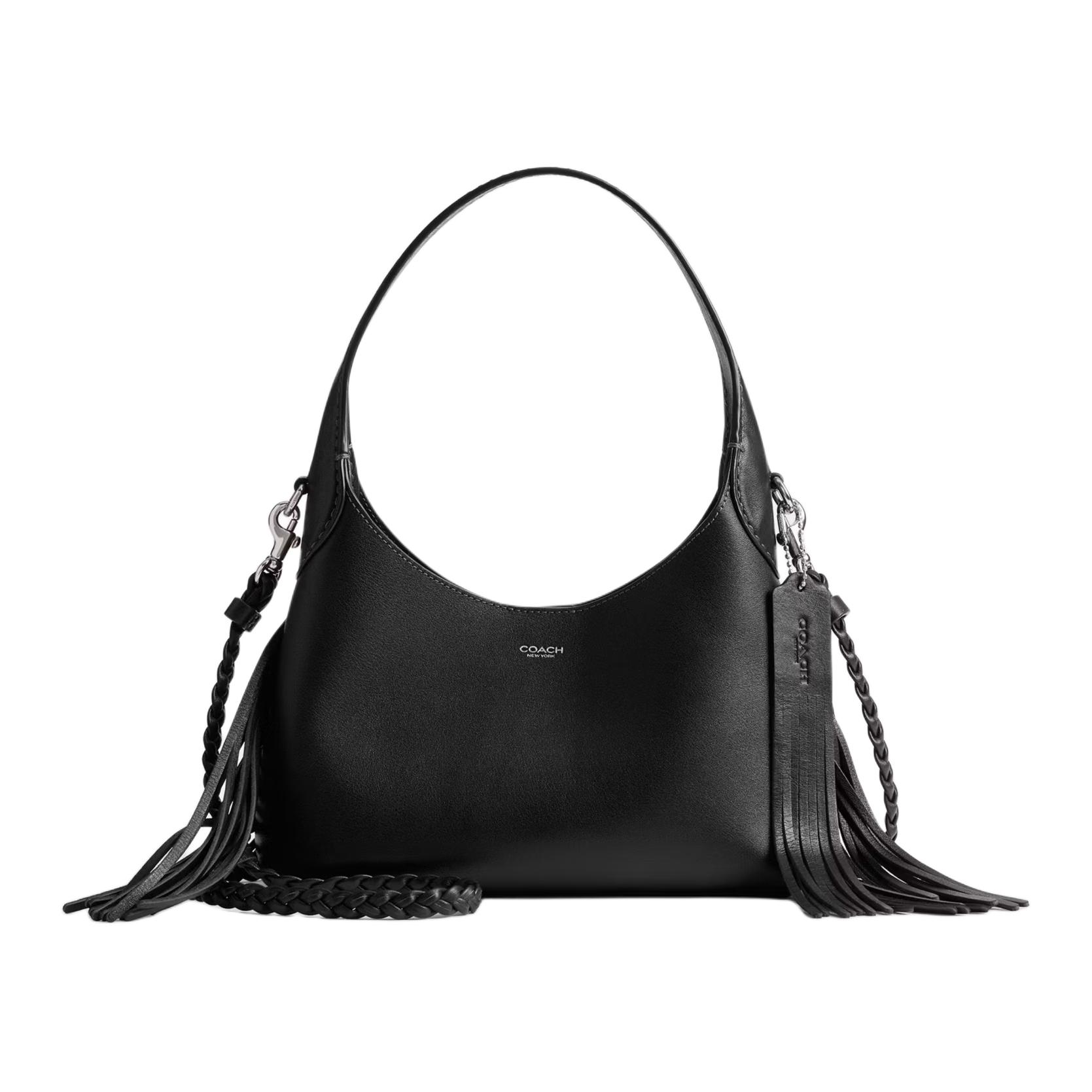 COACH Кожаная женская сумка через плечо маленькая черная
COACH Кожаная женская сумка через плечо маленькая черная