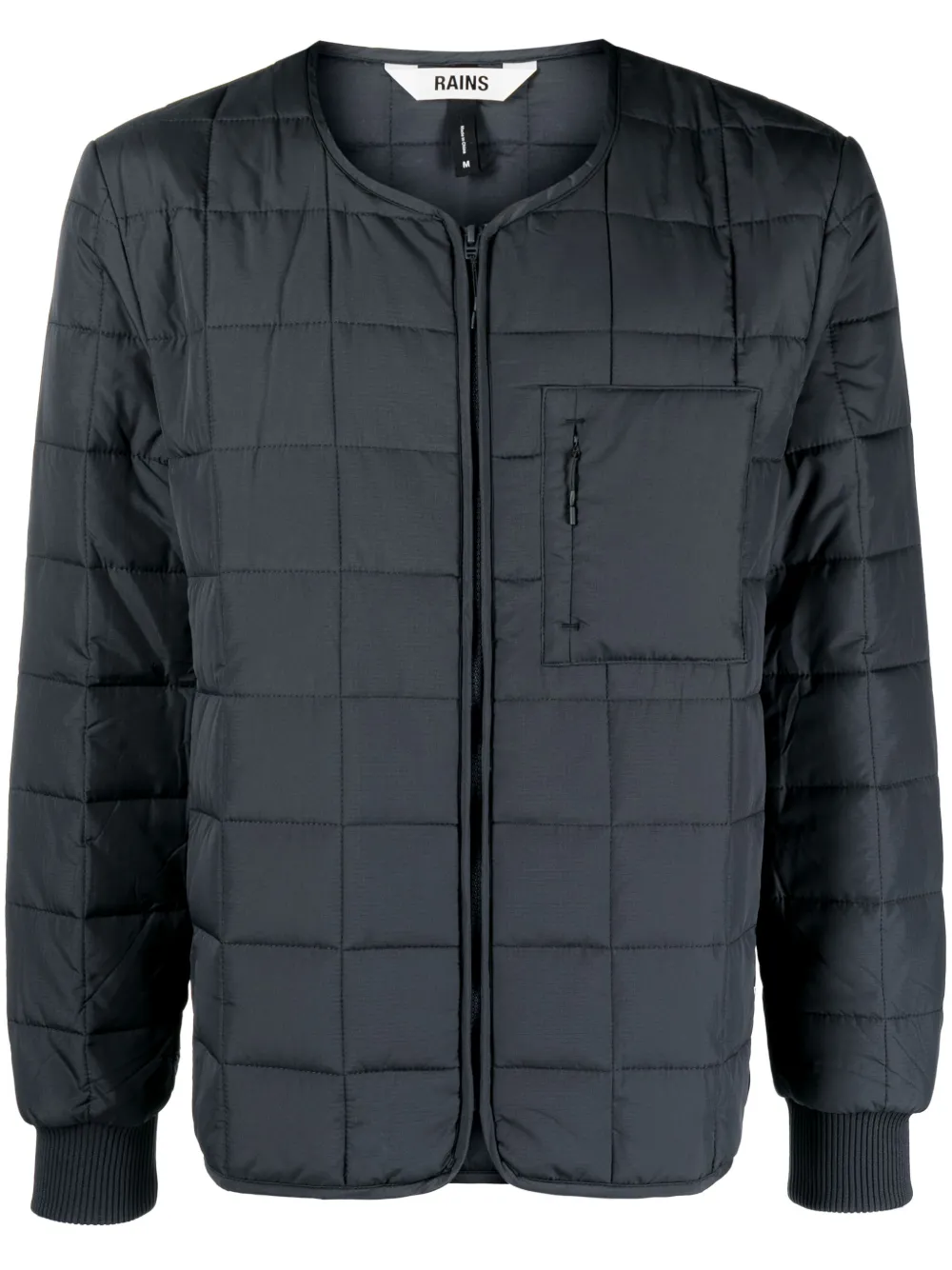 Стеганый бомбер на молнии Rains, синий
Стеганый бомбер на молнии Rains, синий