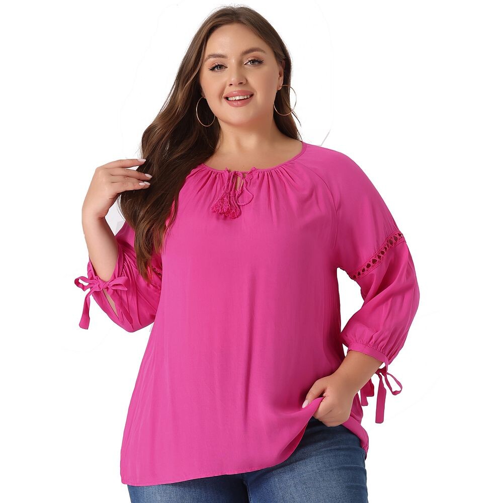 Женская осенняя модная блузка больших размеров с длинными рукавами и завязками на шее Agnes Orinda, цвет Hot Pink
Женская осенняя модная блузка больших размеров с длинными рукавами и завязками на шее Agnes Orinda, цвет Hot Pink